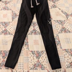CW-X Black Athletic Leggings with Logo
